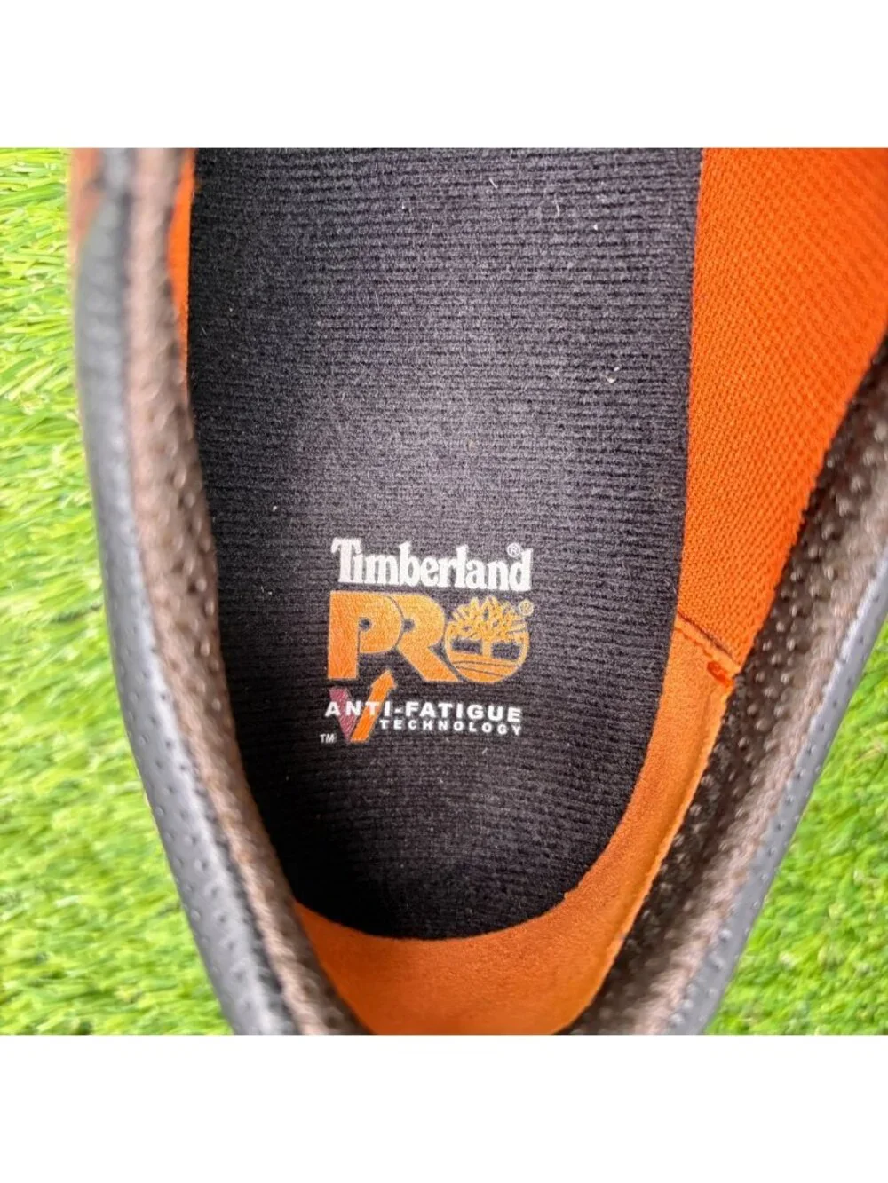 Timberland Pro Titan EV Men Size 9.5 Brown Composite Toe Safety Work Oxford Shoe